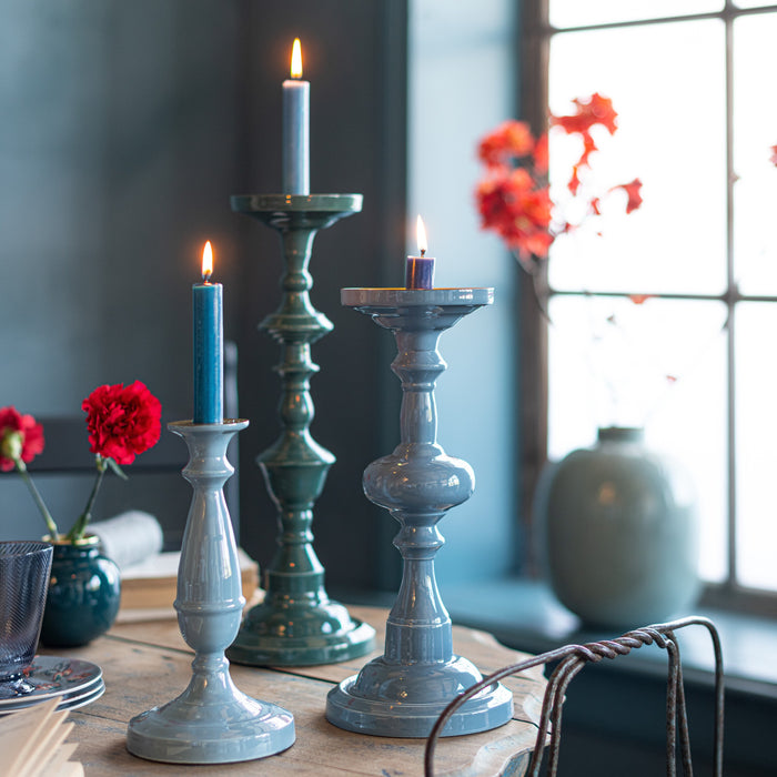 Pip Studio Metalen Kandelaar L - Donkerblauw