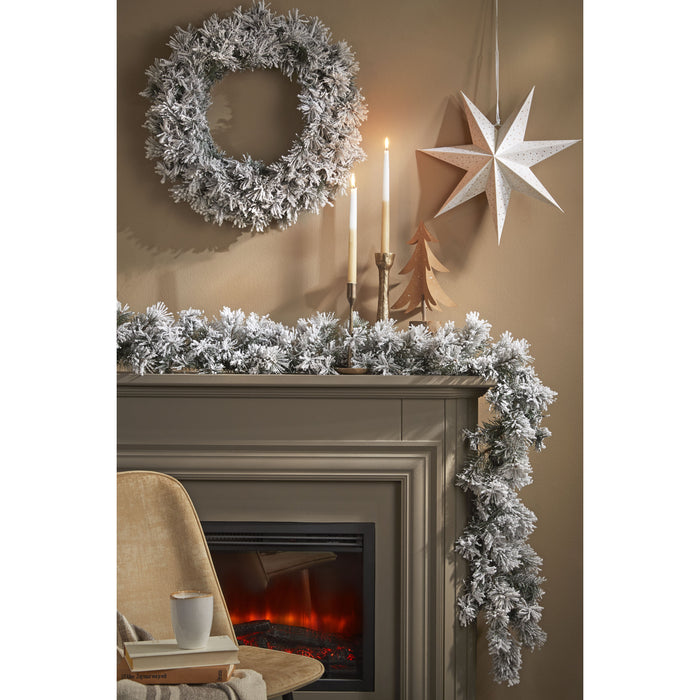 Black Box Trees Dinsmore Kerstkrans - Ø60 cm - Frosted Green