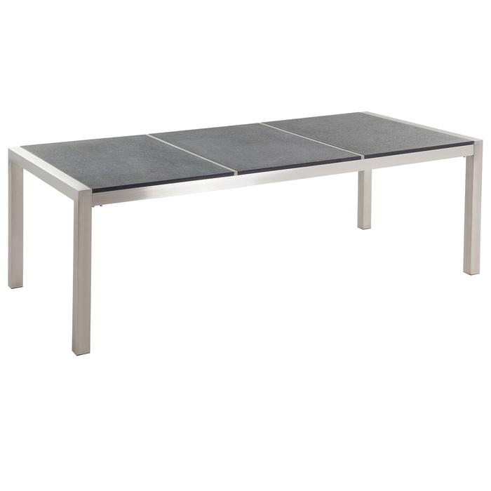 Beliani - GROSSETO - Tuinset voor 8 - Lichtgrijs - Graniet