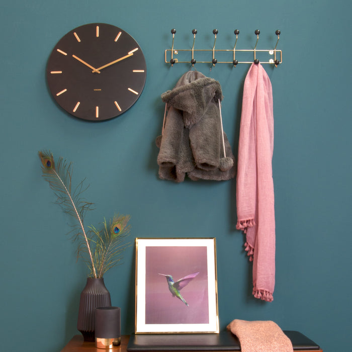 Karlsson Charm Wandklok Ø 45 cm - Zwart