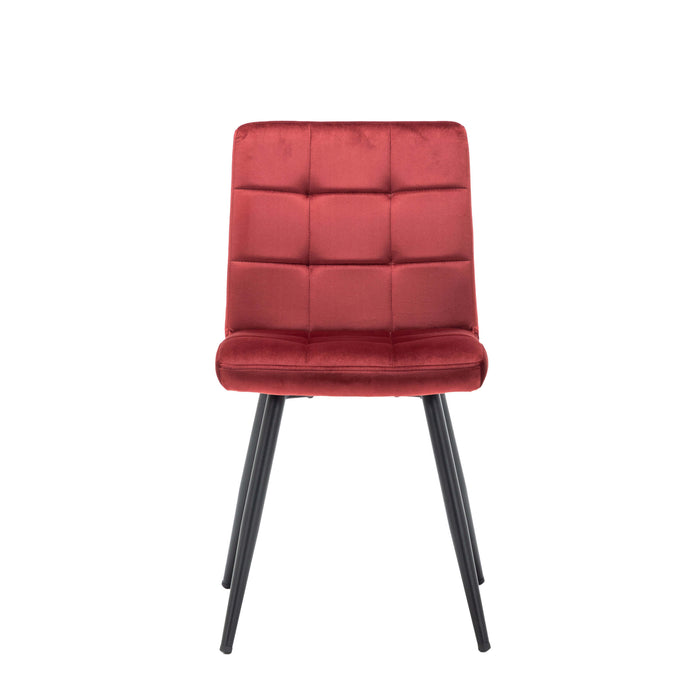 Furnihaus Eetkamerstoel Collin - Bordeaux - Set van 6