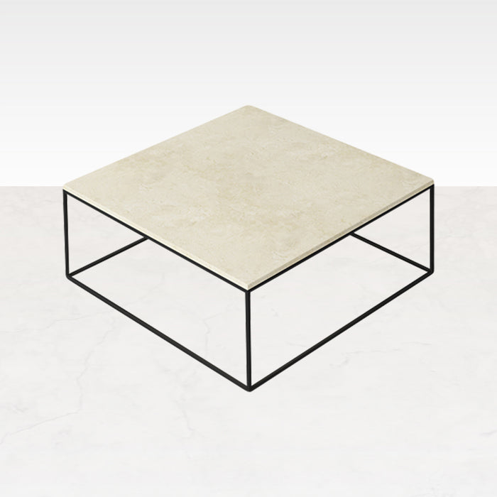 Aime Té Marmeren Salontafel Vierkant - Crema Marfil Beige