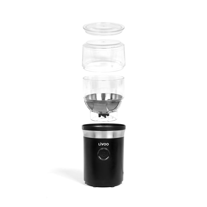 Livoo Koffiemolen 210 W roestvrij staal zwart