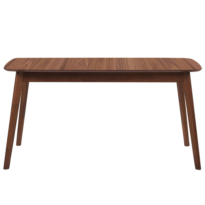 Beliani - MADOX - Eettafel - Donkere houtkleur - 90 x 150 cm - MDF