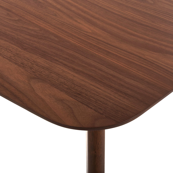 Beliani - MADOX - Eettafel - Donkere houtkleur - 90 x 150 cm - MDF