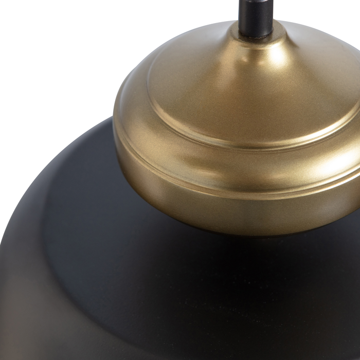 WOOOD Linne Hanglamp - Metaal - Zwart - 34x31x31