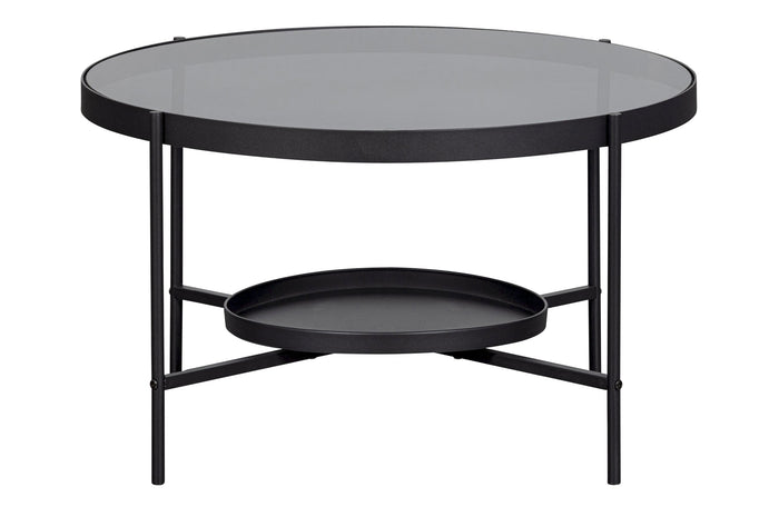 WOOOD Salontafel Jitske - Metaal - Zwart - 46x80x80