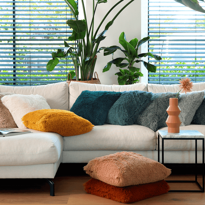 Dutch Decor kussenhoes FLUFFY - 45x45 cm Micro Chip