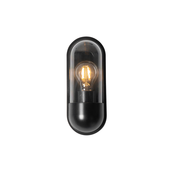 QAZQA Moderne buiten wandlamp zwart IP54 - Stockholm