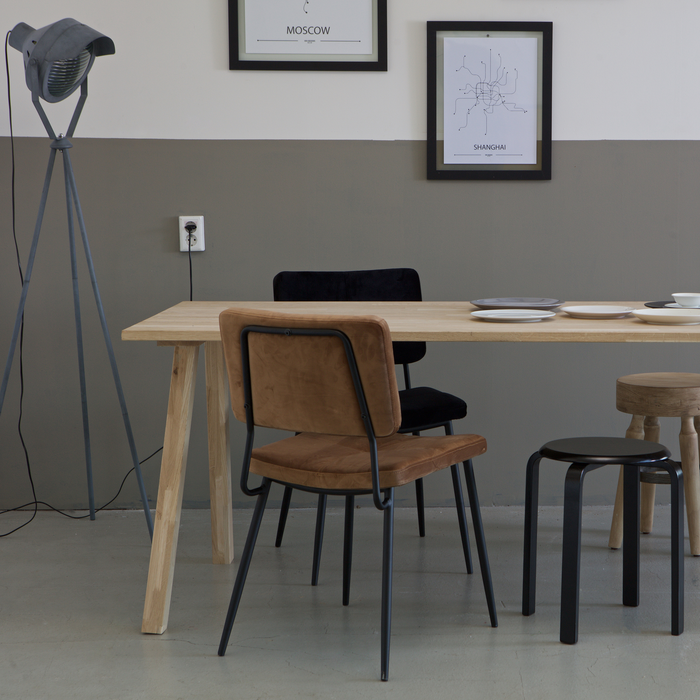 WOOOD Tablo A poot - Eiken - Transparant - Set van 2