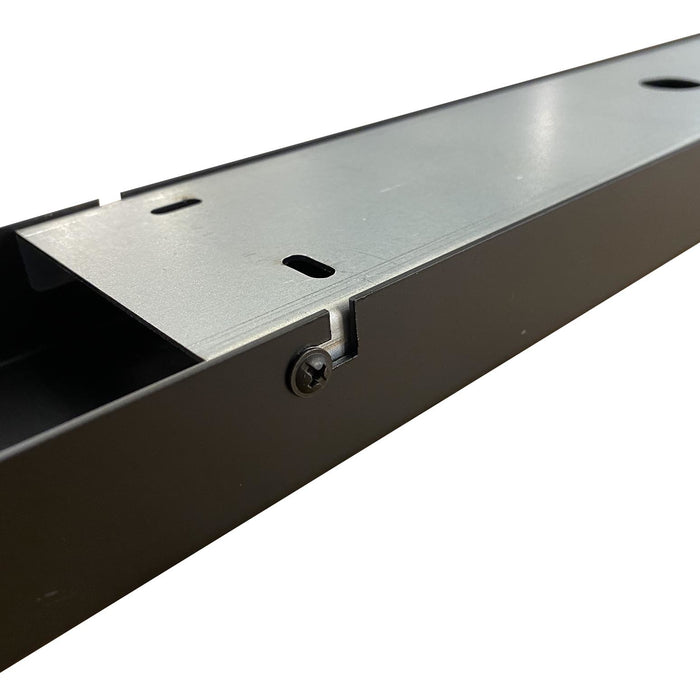 Ylumen Plafondplaat 100 x 8 cm - zonder gaten - zwart