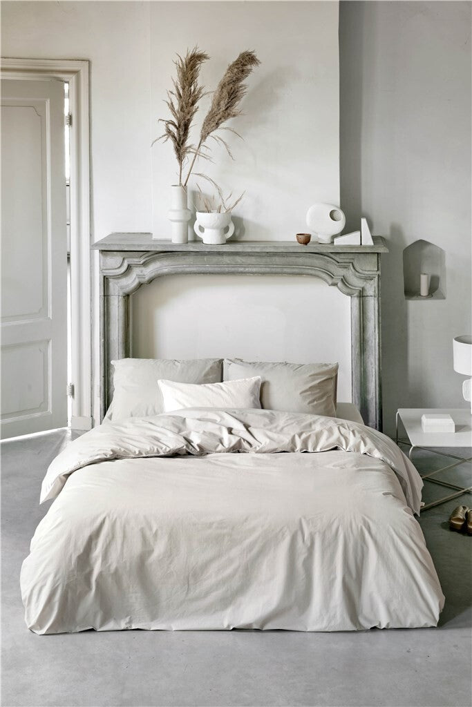 Walra - Dekbedovertrek Pretty Pom Pom - 240x220 - Naturel