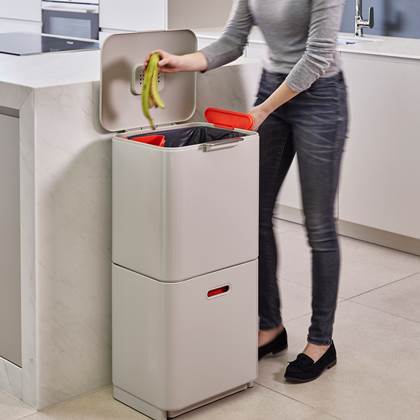 Joseph Joseph Intelligent Waste Afvalemmer Totem Max 60 Liter (30+30 Liter)