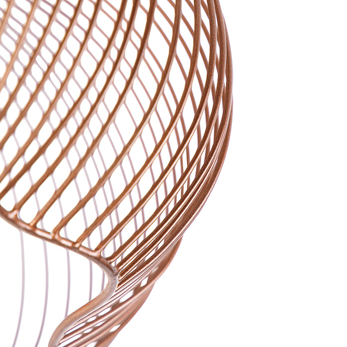 QAZQA Industriële plafondlamp koper 40 cm - Finn