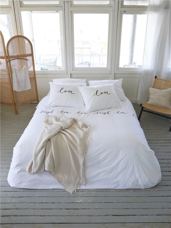 Walra - Dekbedovertrek Lively Love - 240x220 - Wit