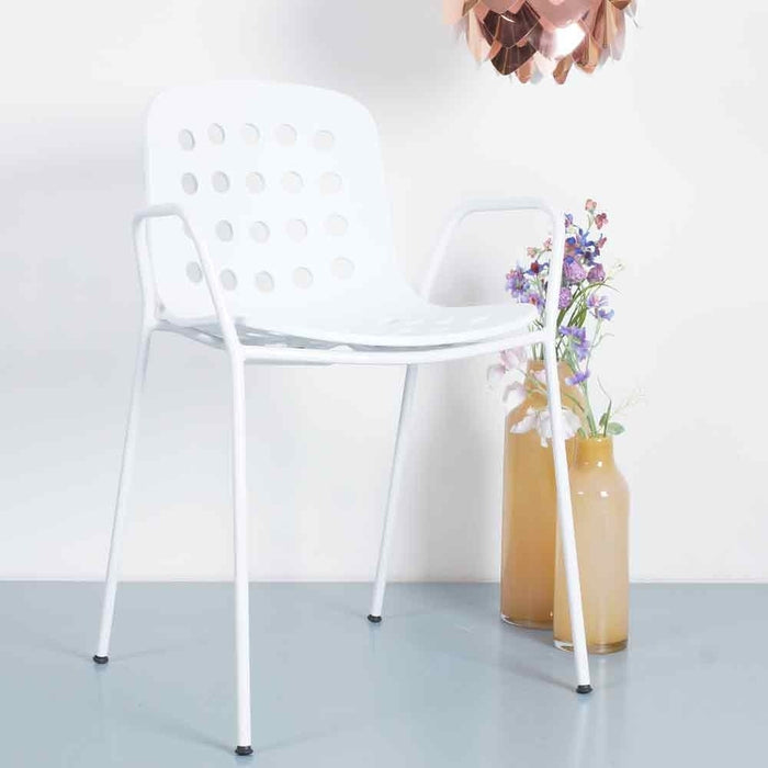 TOOU HOLI Holes tuinstoel - Met armleuningen - Wit