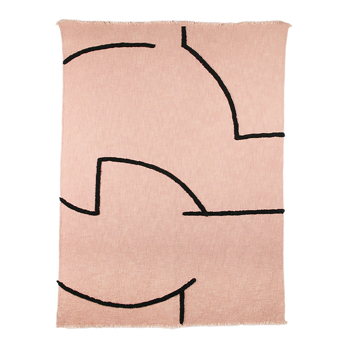 HKliving Plaid 130 x 170 cm - Nude