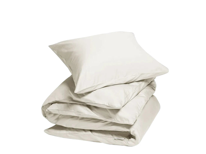 Yumeko overtrekset katoen satijn sandy grey 140x220 + 1|60x70