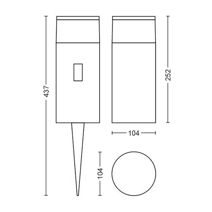 Philips Hue White & Color Ambiance Calla Sokkel 24V - excl. stroomadapter