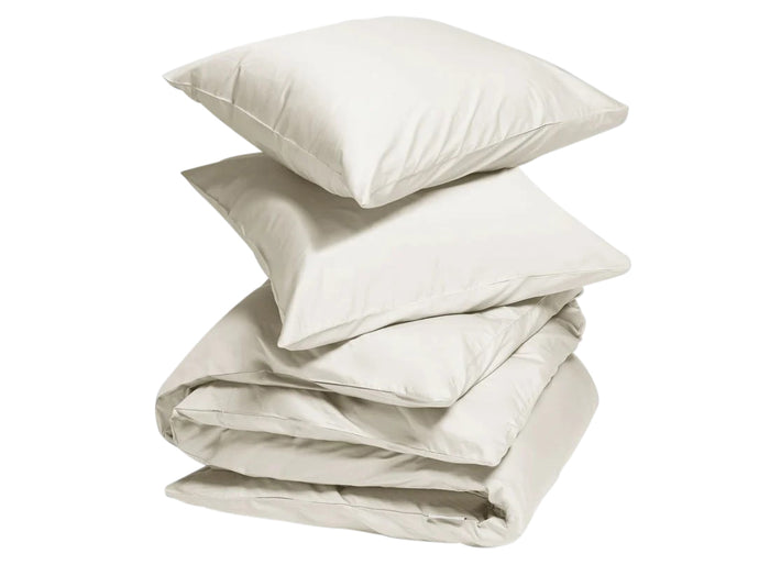 Yumeko overtrekset katoen satijn sandy grey 240x220 + 2|60x70