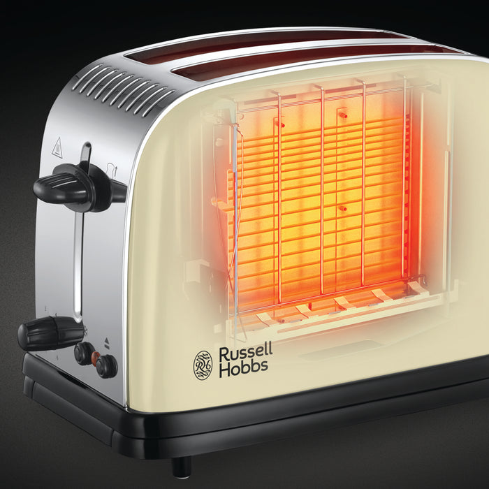 Russell Hobbs Colours Plus Classic Cream Broodrooster