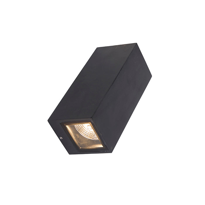 QAZQA Moderne wandlamp zwart 2-lichts AR70 IP54 - Baleno
