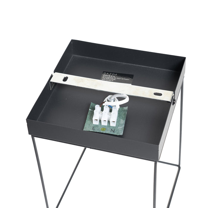 QAZQA Minimalistische plafondlamp zwart - Kodi