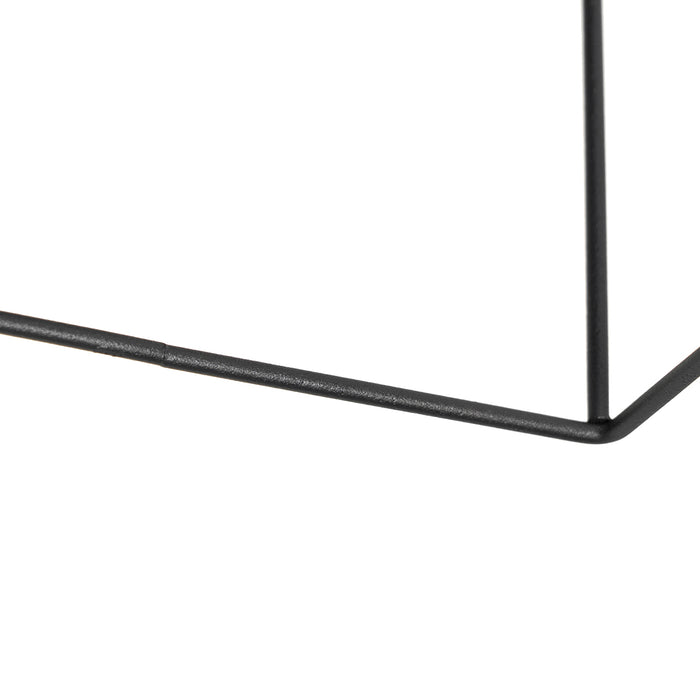 QAZQA Minimalistische plafondlamp zwart - Kodi