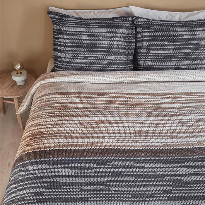 Beddinghouse Fardau Dekbedovertrek 200 x 220 cm - Grijs