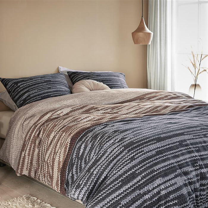 Beddinghouse Fardau Dekbedovertrek 200 x 220 cm - Grijs