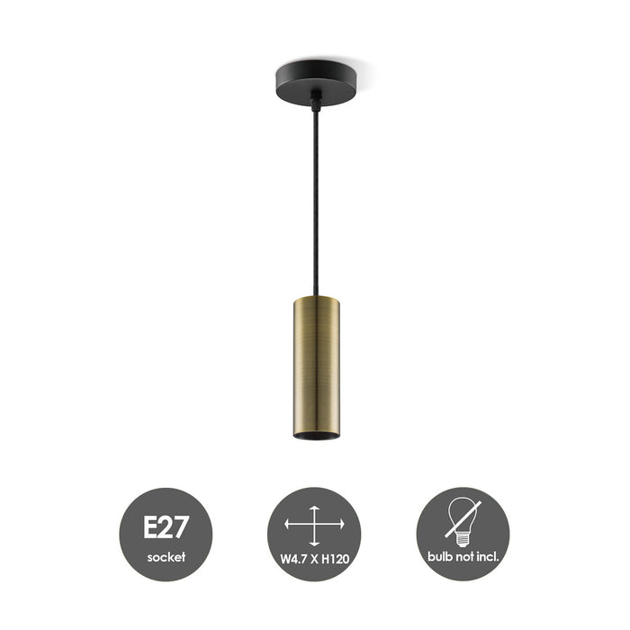 Home Sweet Home Hanglamp Saga - Messing - 10x10x120cm