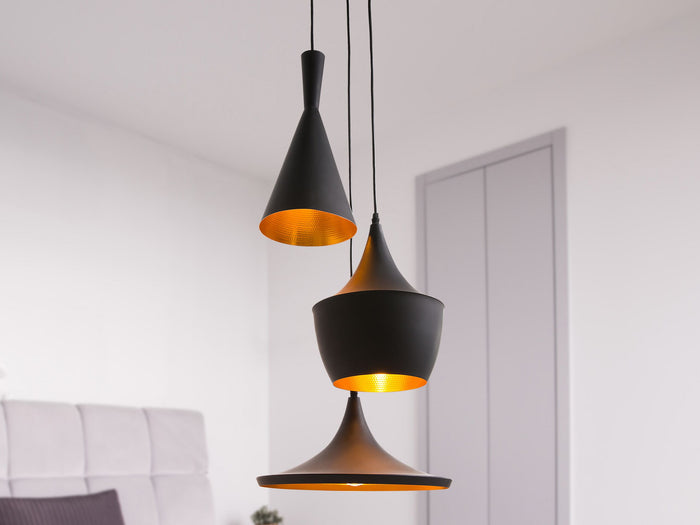 Beliani - CARSON - Hanglamp - Zwart - Aluminium
