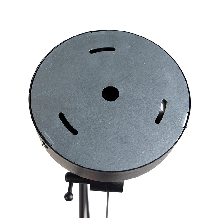 QAZQA Hanglamp zwart met velours kappen zwart met goud 35 cm 2-lichts