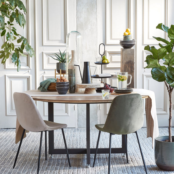 Mica Decorations Corby Stoel - Donkergroen