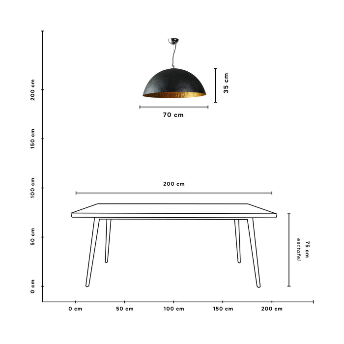 ETH Mezzo Tondo Hanglamp Ø 70 cm