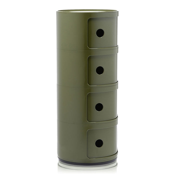 Kartell Componibili Kast Ø 32 cm - 4 Modules - Mosgroen