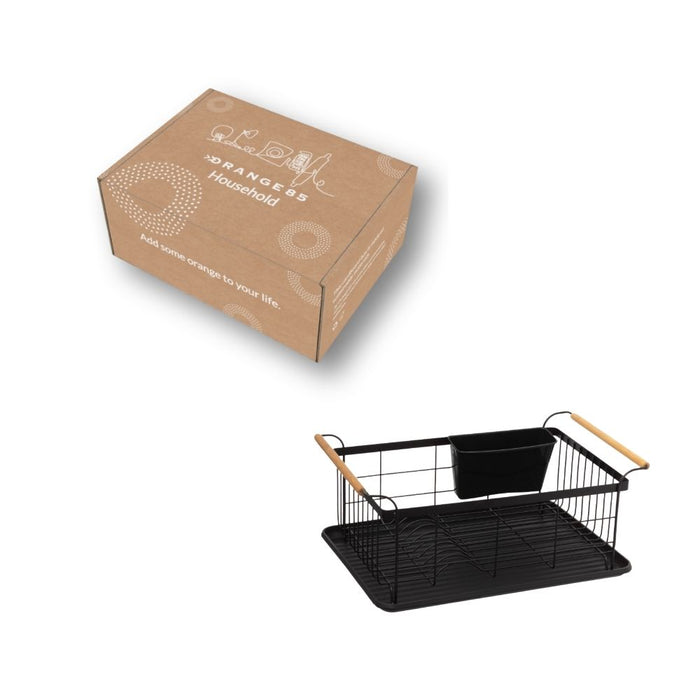 Orange85 Afdruiprek Met Opvangbak Zwart IJzer