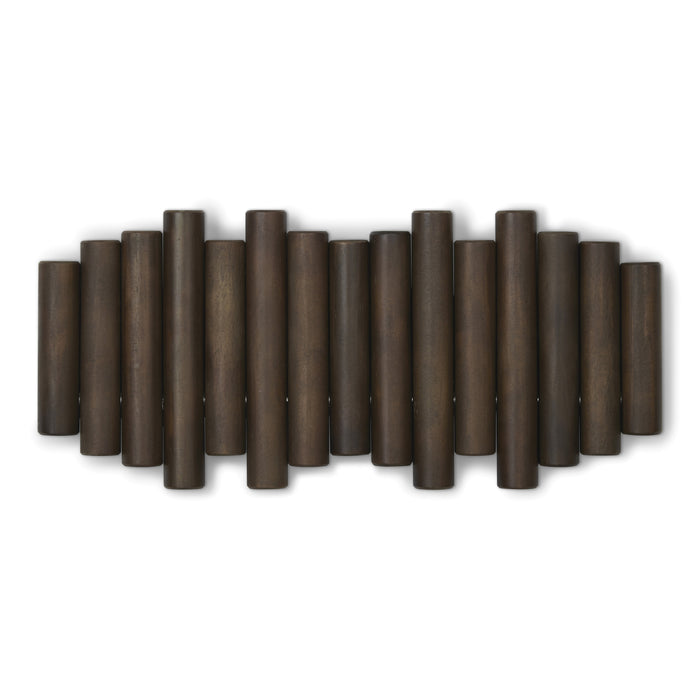 Umbra Picket Rail Hook Wandkapstok B 38 cm - Walnoot