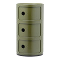 Kartell Componibili Kast - 3 Modules - Mosgroen