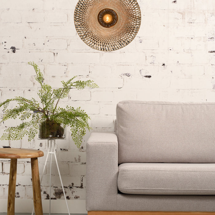 GOOD&MOJO Kalimantan Wandlamp Rond - Ø44cm - Naturel