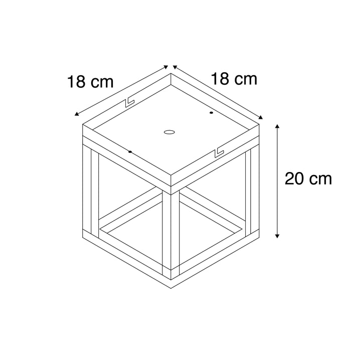QAZQA Industriële plafondlamp donkergrijs - Cage