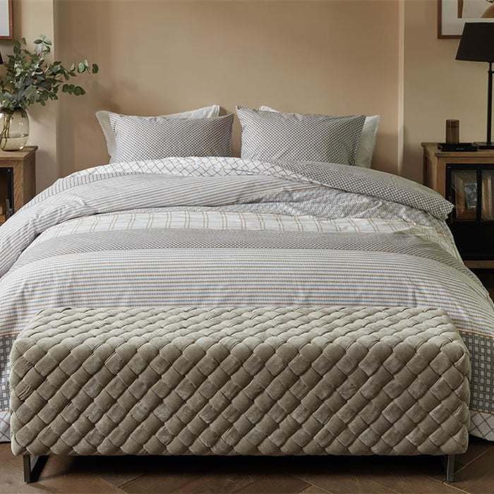 Rivièra Maison Catena Dekbedovertrek 240 x 200/220 cm - Zand