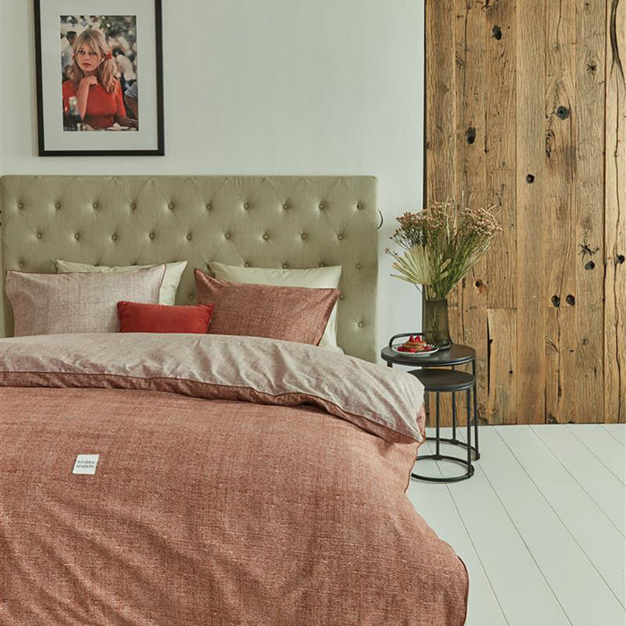 Rivièra Maison Coughton Court Dekbedovertrek 240 x 200/220 cm - Terra