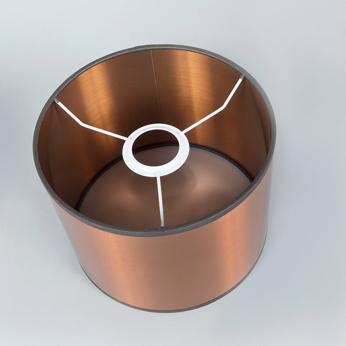 QAZQA Kunststof lampenkap koper rond 20|20|15