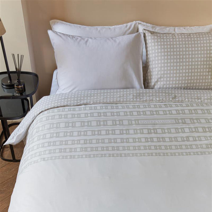 Rivièra Maison Syros Dekbedovertrek 200 x 200/220 cm - Zand