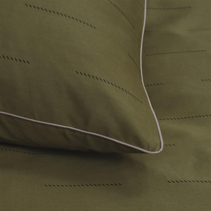 vtwonen Blurred Lines Dekbedovertrek 140 x 200/220 cm - Groen