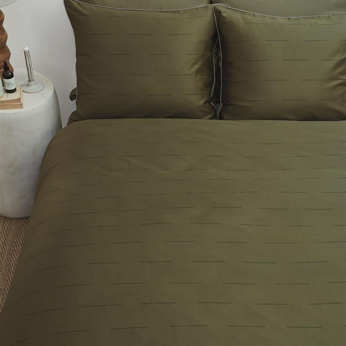 vtwonen Blurred Lines Dekbedovertrek 140 x 200/220 cm - Groen