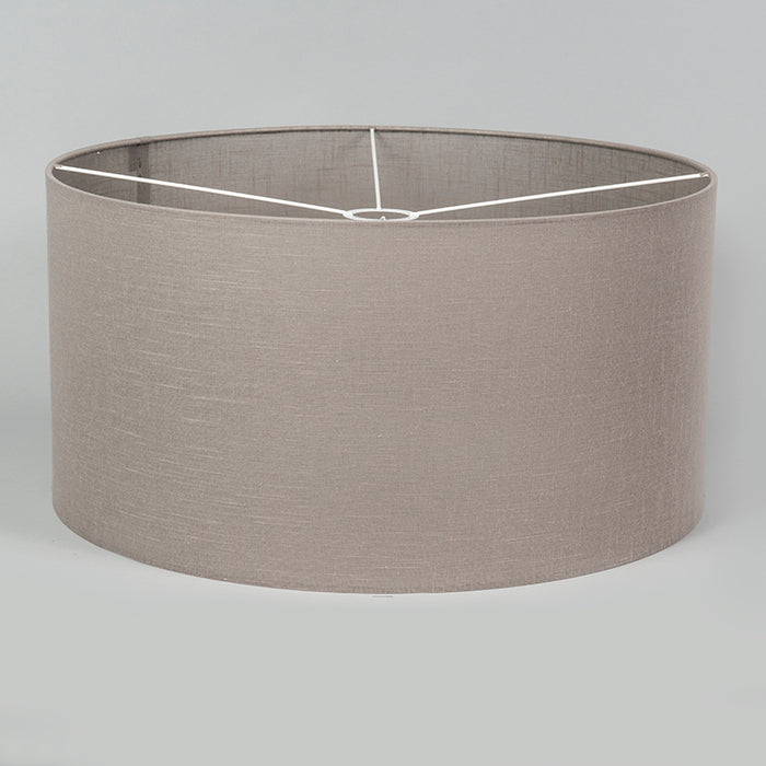 QAZQA Lampenkap cilinder stof - Taupe - Modern - D 500mm
