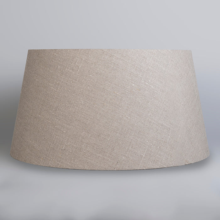 QAZQA Linnen lampenkap grijs rond schuin 50|40|26