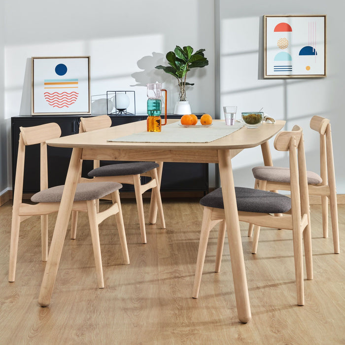 Kave Home Batilde Eettafel - 140 x 70 cm - Bruin